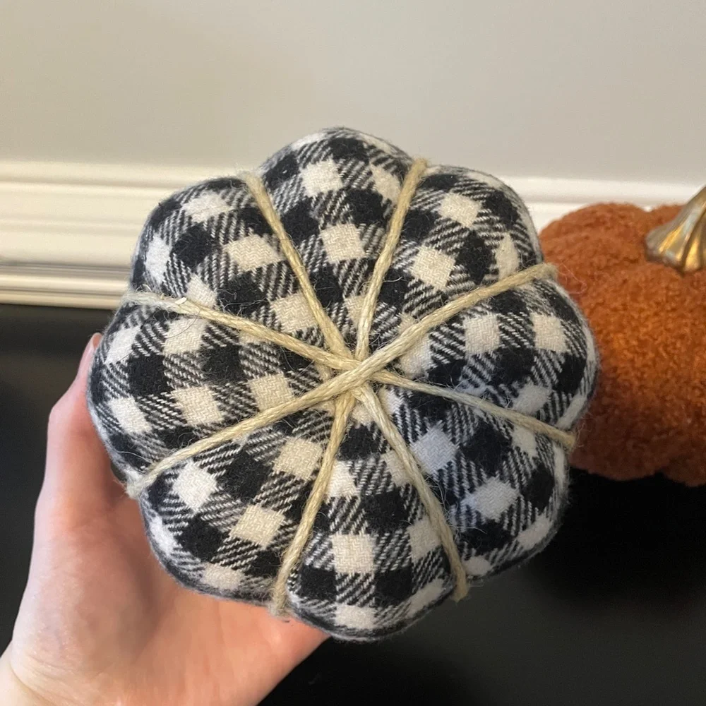 5 for $20: Target sherpa & plaid pumpkins